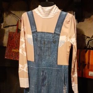 Beautiful Denim printed Bodysuit